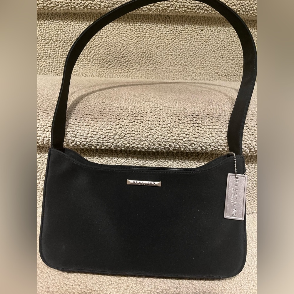 Kenneth Cole Reaction Black Microfiber New Handbag